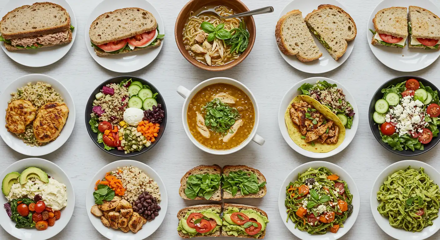 What are 10 good lunch foods?