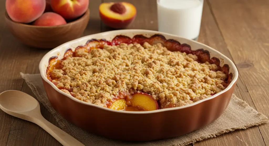 peach crumble recipe