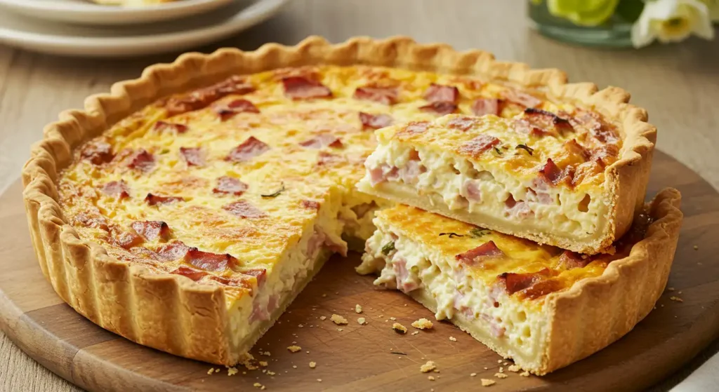 Ham and cheese quiche