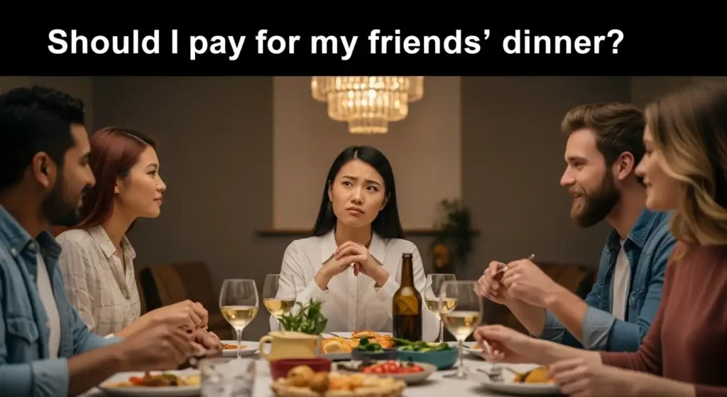Should I pay for my friends' dinner?
