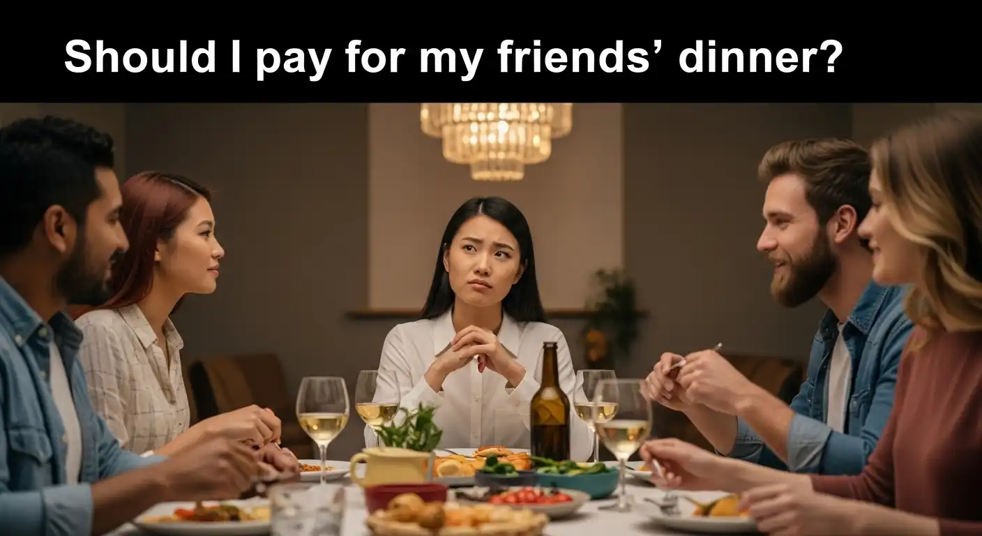 Should I pay for my friends' dinner?