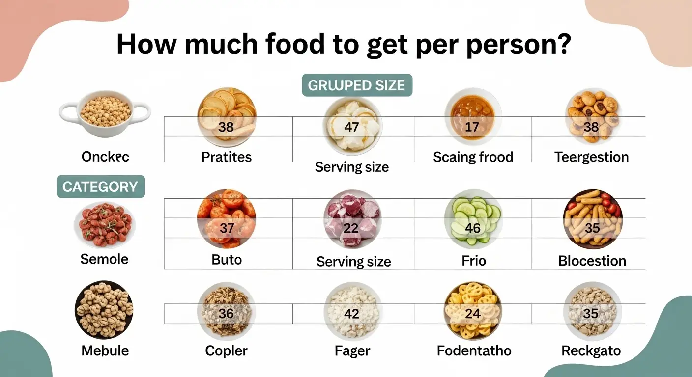 How much food to get per person?
